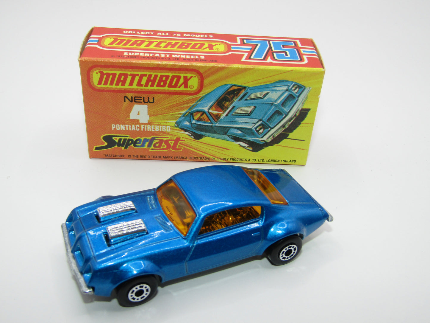 Matchbox Superfast 4C Pontiac Firebird DARK Metallic Blue