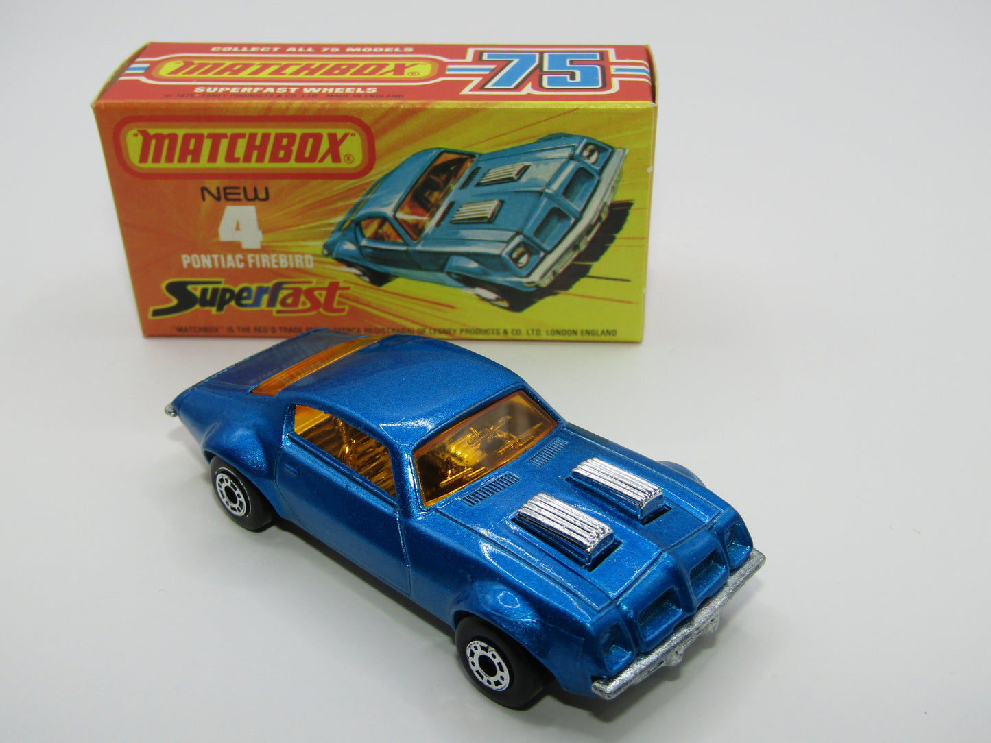 Matchbox Superfast 4C Pontiac Firebird DARK Metallic Blue