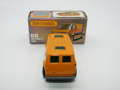 Matchbox Superfast 68C Chevy Van GREEN Windows