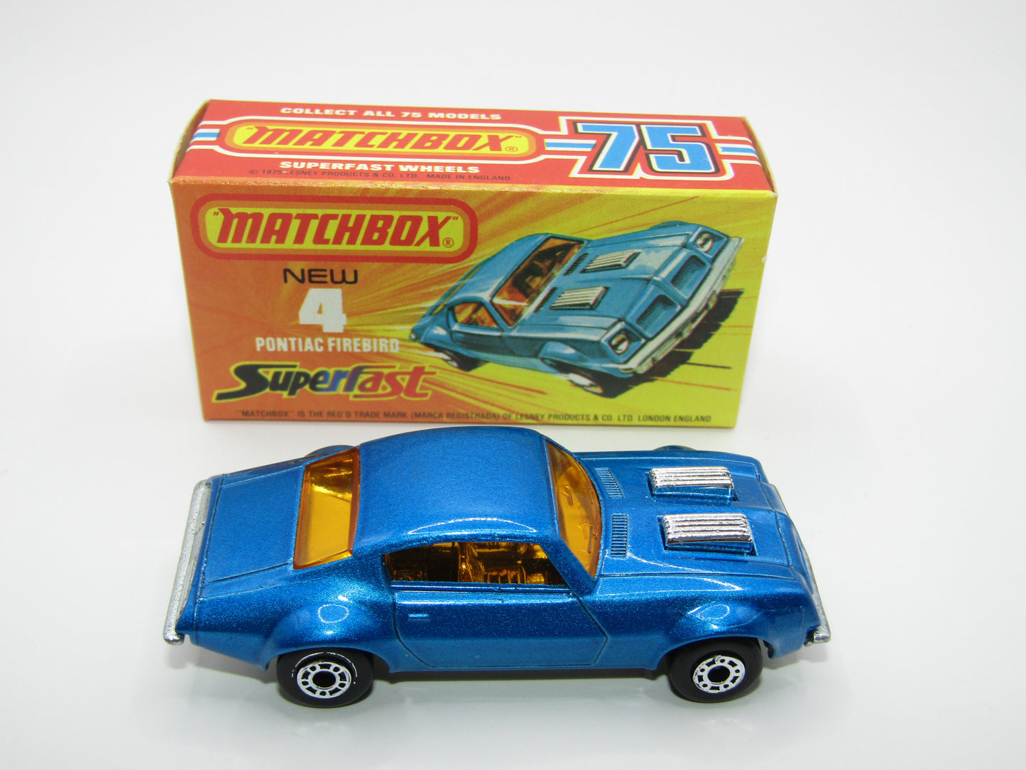 Matchbox Superfast 4C Pontiac Firebird DARK Metallic Blue