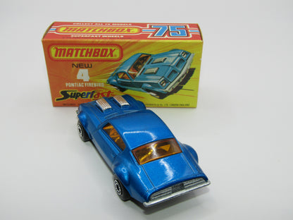 Matchbox Superfast 4C Pontiac Firebird DARK Metallic Blue