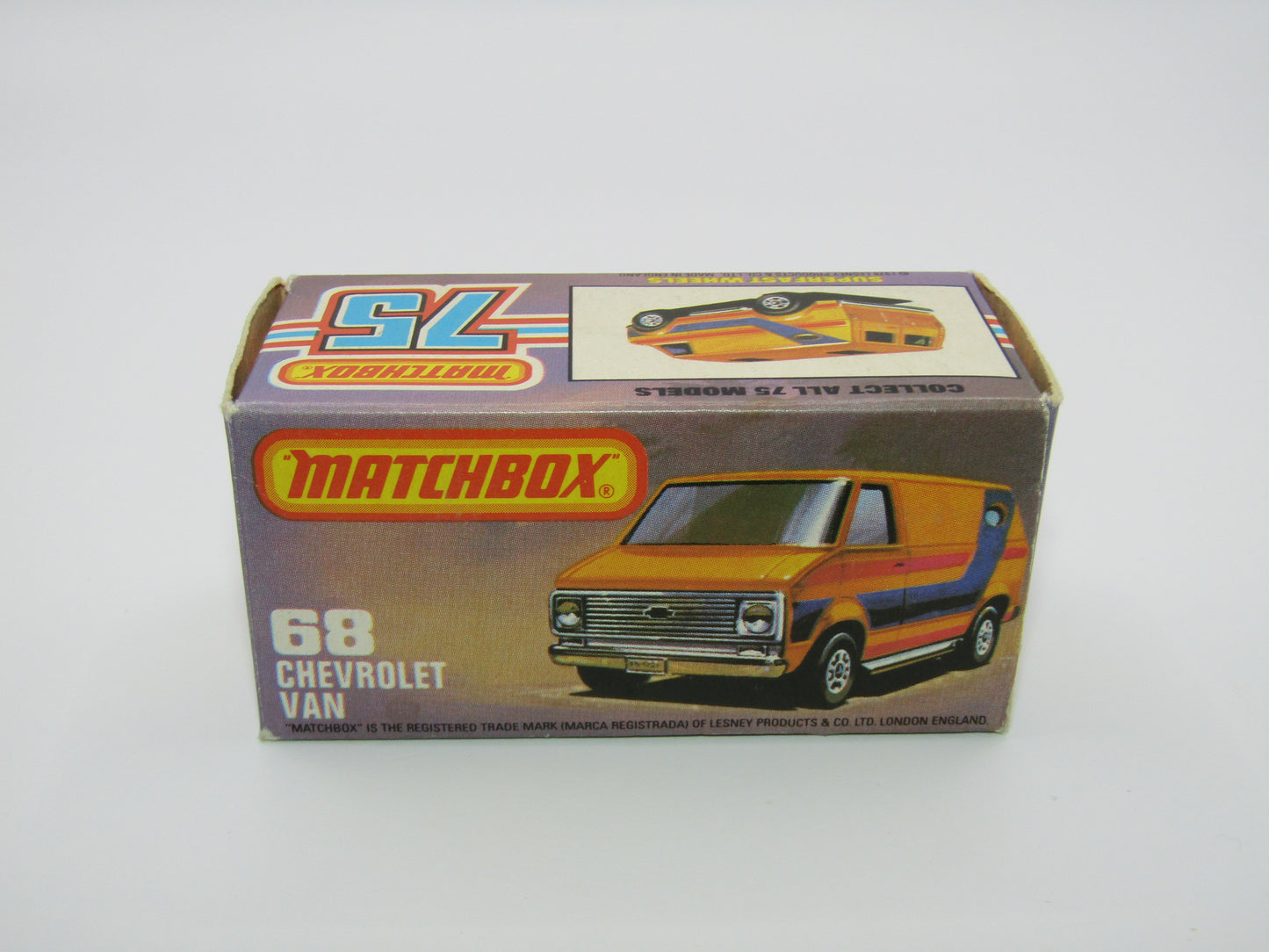 Matchbox Superfast 68C Chevy Van GREEN Windows