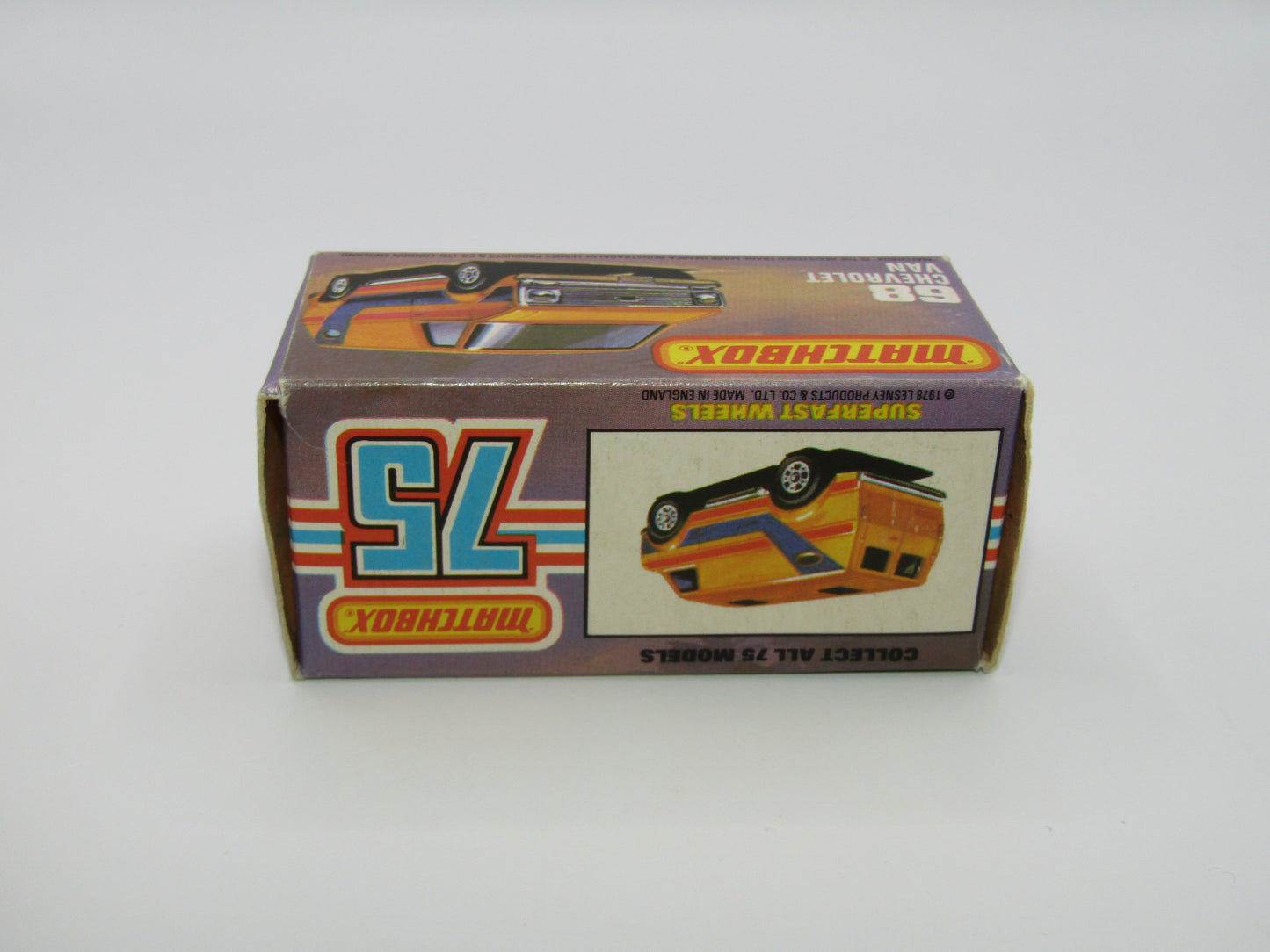 Matchbox Superfast 68C Chevy Van GREEN Windows