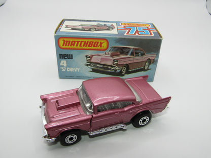 Matchbox Superfast 4D '57 Chevy Light Metallic Pink
