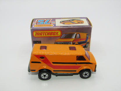 Matchbox Superfast 68C Chevy Van RED Windows