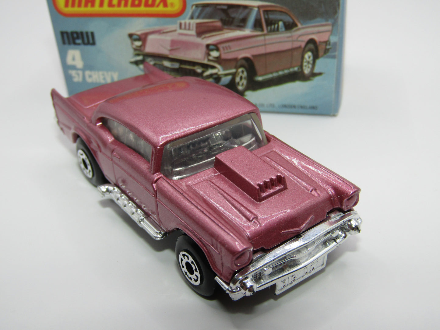 Matchbox Superfast 4D '57 Chevy Light Metallic Pink