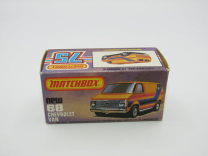 Matchbox Superfast 68C Chevy Van RED Windows