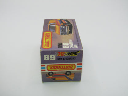 Matchbox Superfast 68C Chevy Van RED Windows