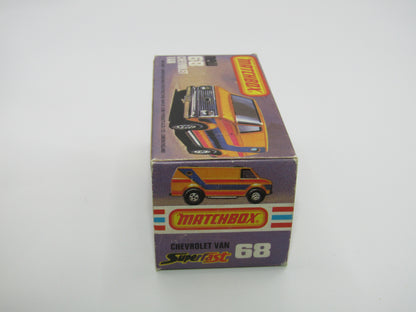 Matchbox Superfast 68C Chevy Van RED Windows