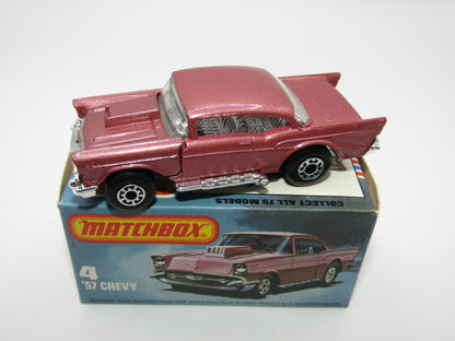 Matchbox Superfast 4D '57 Chevy Dark Metallic Pink