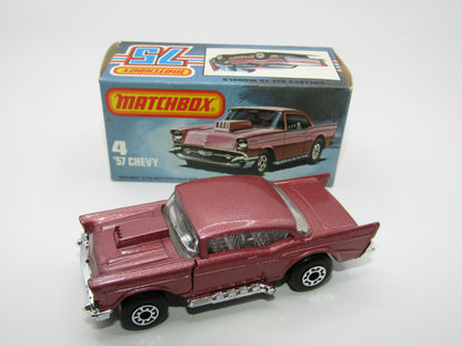 Matchbox Superfast 4D '57 Chevy Dark Metallic Pink