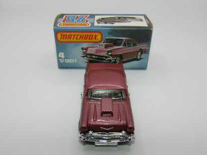 Matchbox Superfast 4D '57 Chevy Dark Metallic Pink
