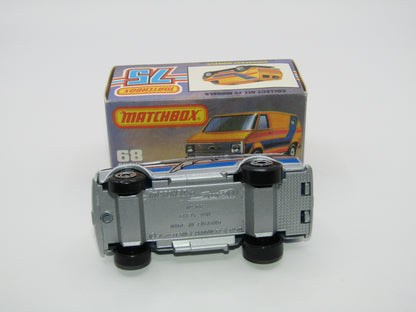 Matchbox Superfast 68C Chevy Van,Vanpire, SILVER Base