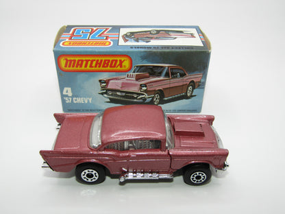 Matchbox Superfast 4D '57 Chevy Dark Metallic Pink