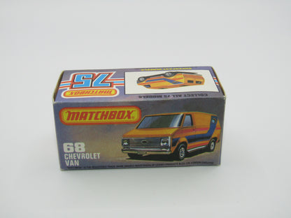 Matchbox Superfast 68C Chevy Van,Vanpire, SILVER Base