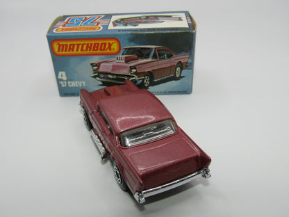 Matchbox Superfast 4D '57 Chevy Dark Metallic Pink