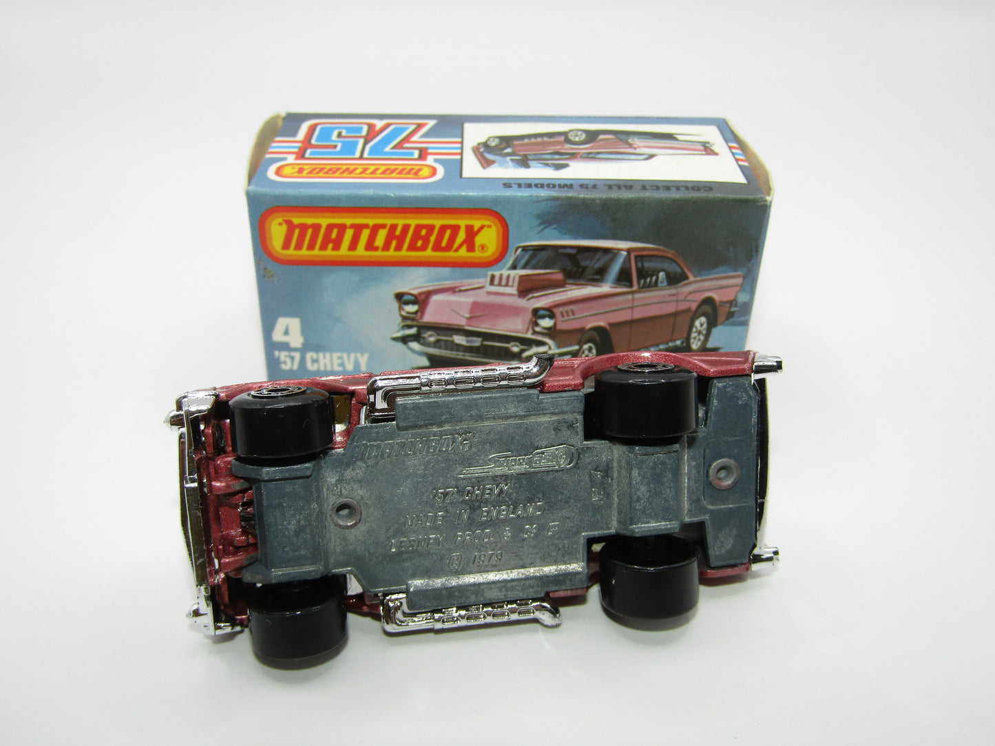 Matchbox Superfast 4D '57 Chevy Dark Metallic Pink