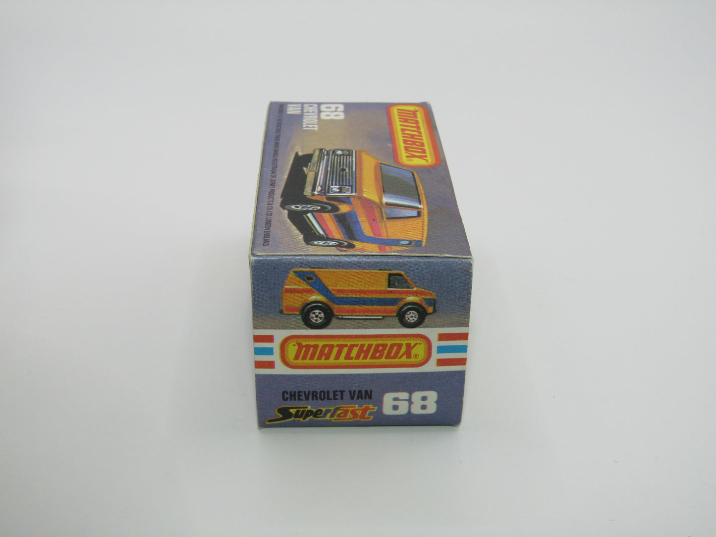 Matchbox Superfast 68C Chevy Van,Vanpire, SILVER Base