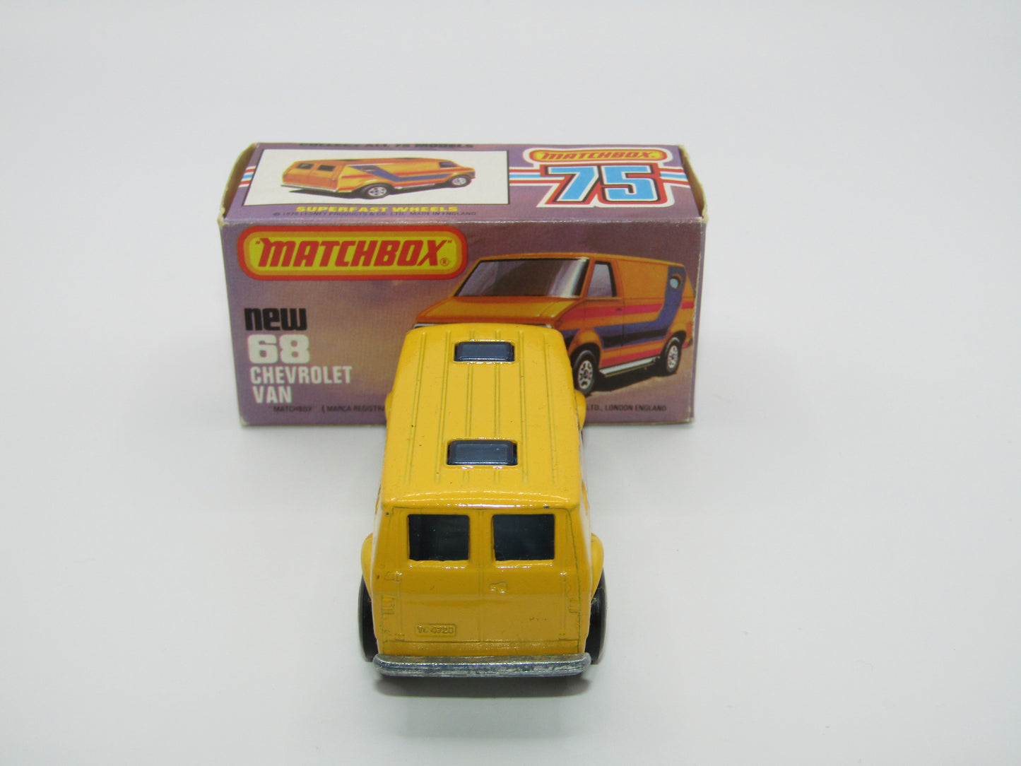 Matchbox Superfast 68C Chevy Van Yellow, Australian Issue