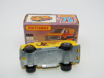 Matchbox Superfast 68C Chevy Van Yellow, Australian Issue