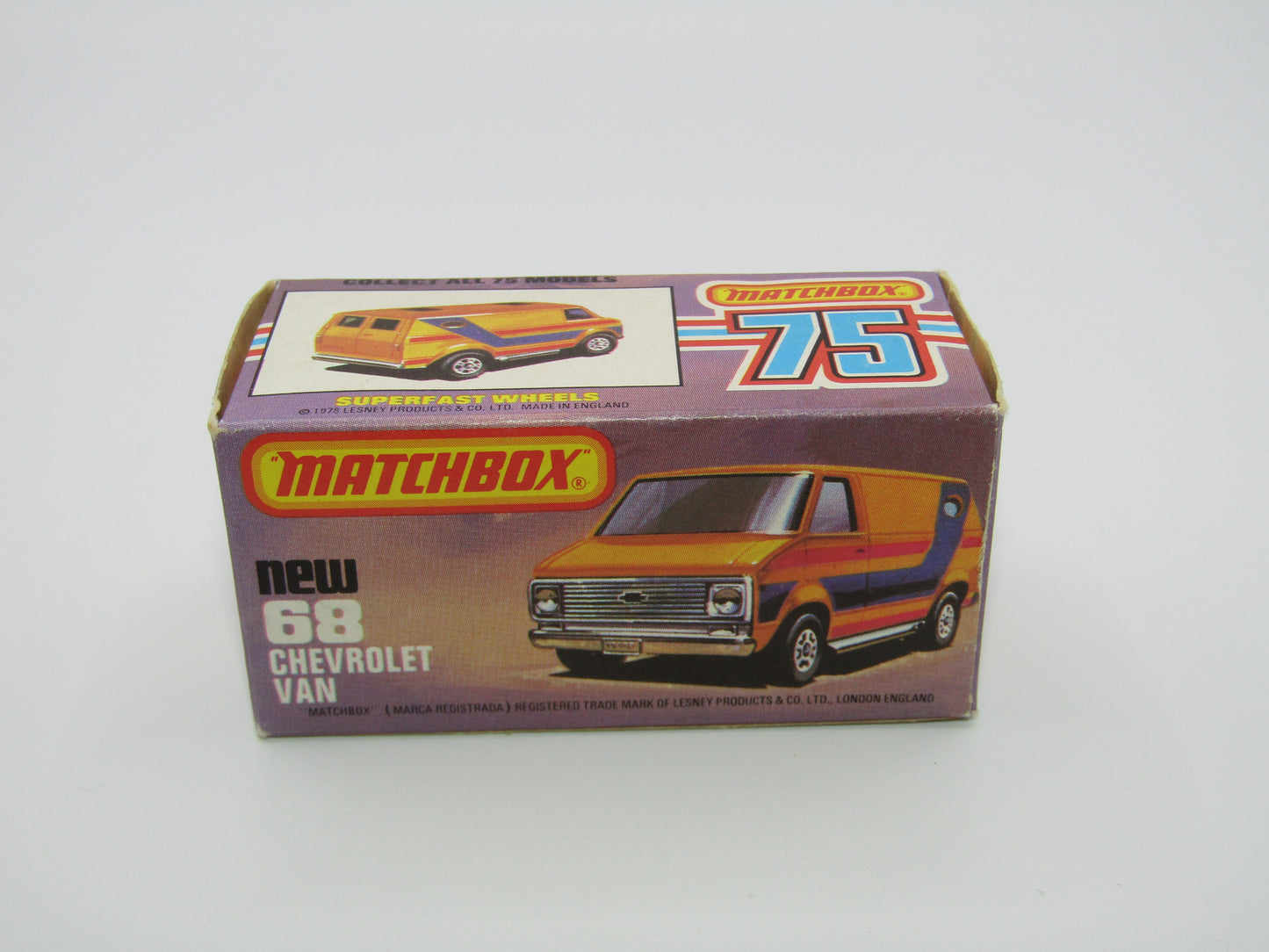 Matchbox Superfast 68C Chevy Van Yellow, Australian Issue