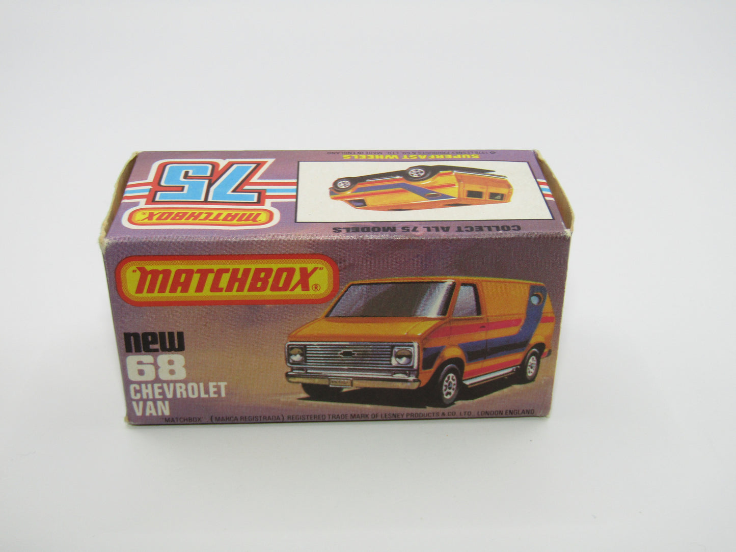 Matchbox Superfast 68C Chevy Van Yellow, Australian Issue