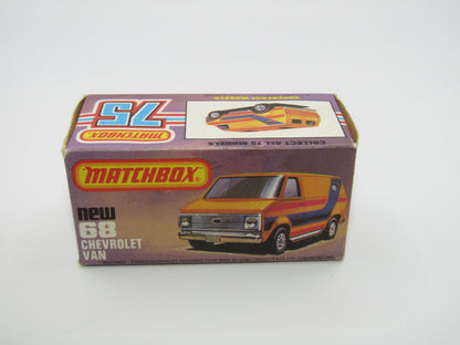 Matchbox Superfast 68C Chevy Van Yellow, Australian Issue