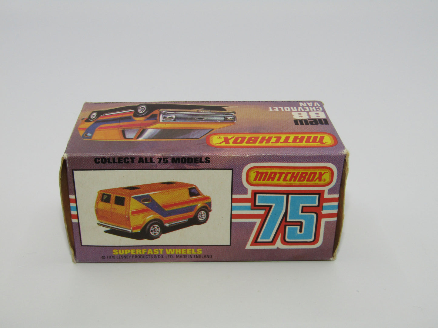 Matchbox Superfast 68C Chevy Van Yellow, Australian Issue