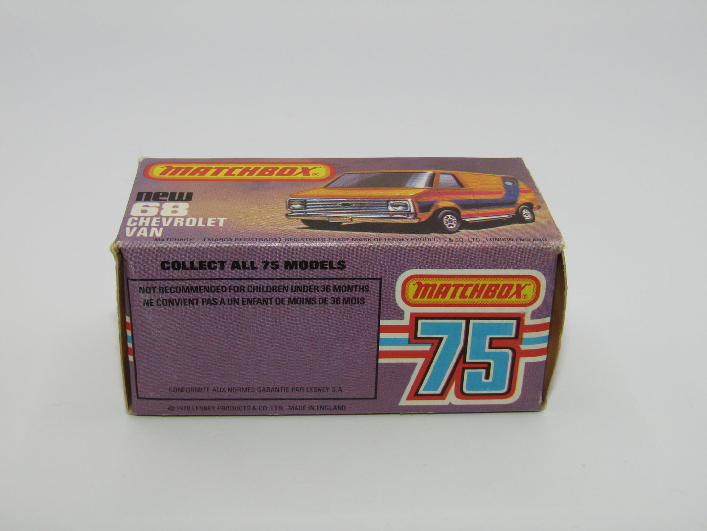 Matchbox Superfast 68C Chevy Van Yellow, Australian Issue