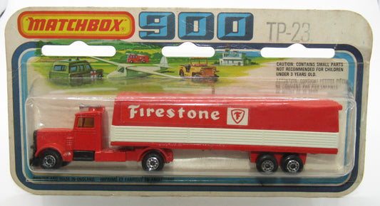 Matchbox Superfast Twin Pack TP-23 Long Haul Trailer Firestone