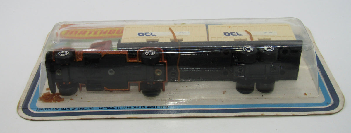 Matchbox Superfast Twin Pack TP-23 Long Haul Trailer BRONZE OCL Containers