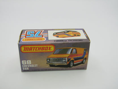 Matchbox Superfast 68C Chevy Van Green BROWN Tampo