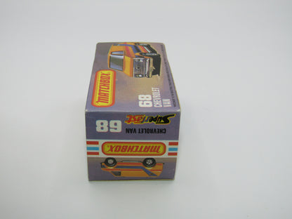 Matchbox Superfast 68C Chevy Van Green BROWN Tampo