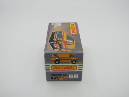 Matchbox Superfast 68C Chevy Van Green BROWN Tampo