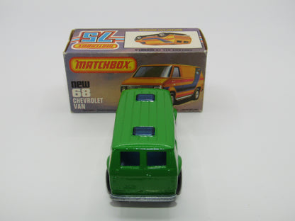 Matchbox Superfast 68C Chevy Van Green Yellow Tampo