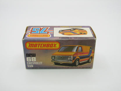 Matchbox Superfast 68C Chevy Van Green Yellow Tampo