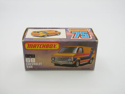 Matchbox Superfast 68C Chevy Van Green Yellow Tampo