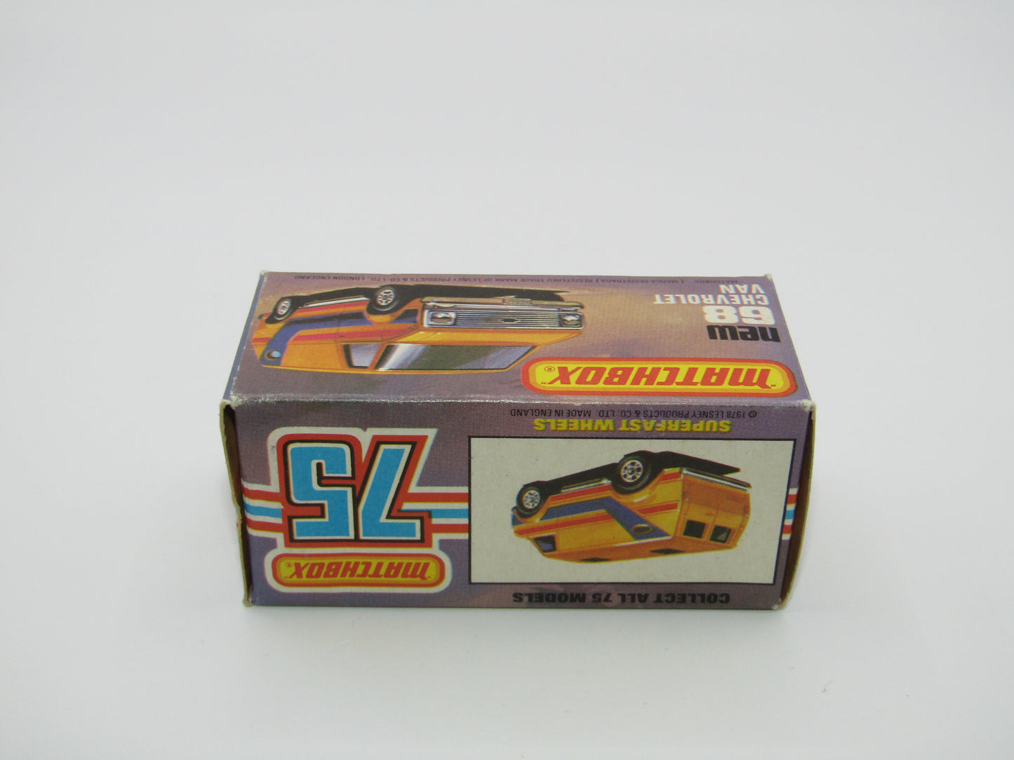 Matchbox Superfast 68C Chevy Van Green Yellow Tampo