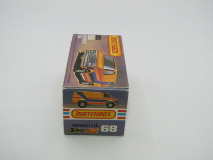 Matchbox Superfast 68C Chevy Van Green Yellow Tampo