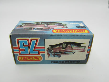 Matchbox Superfast 4D '57 Chevy Red - NO BONNET Tampo Silver Base