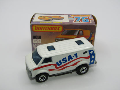 Matchbox Superfast 68C Chevy Van USA 1 Tampo