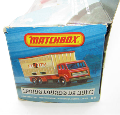 Matchbox Superfast Extremely Rare Canadian Issue Midnight Haulers Gift Set