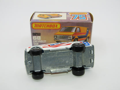 Matchbox Superfast 68C Chevy Van USA 1 Tampo
