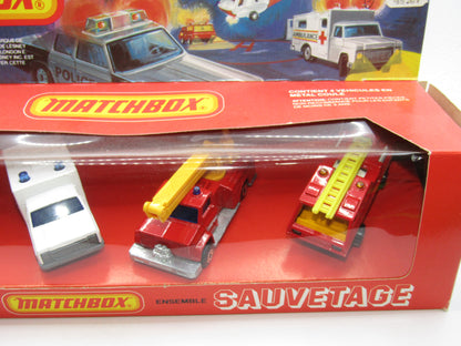 Matchbox Superfast Extremely Rare Canadian Issue Rescue Gift Set G6