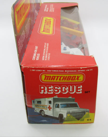 Matchbox Superfast Extremely Rare Canadian Issue Rescue Gift Set G6