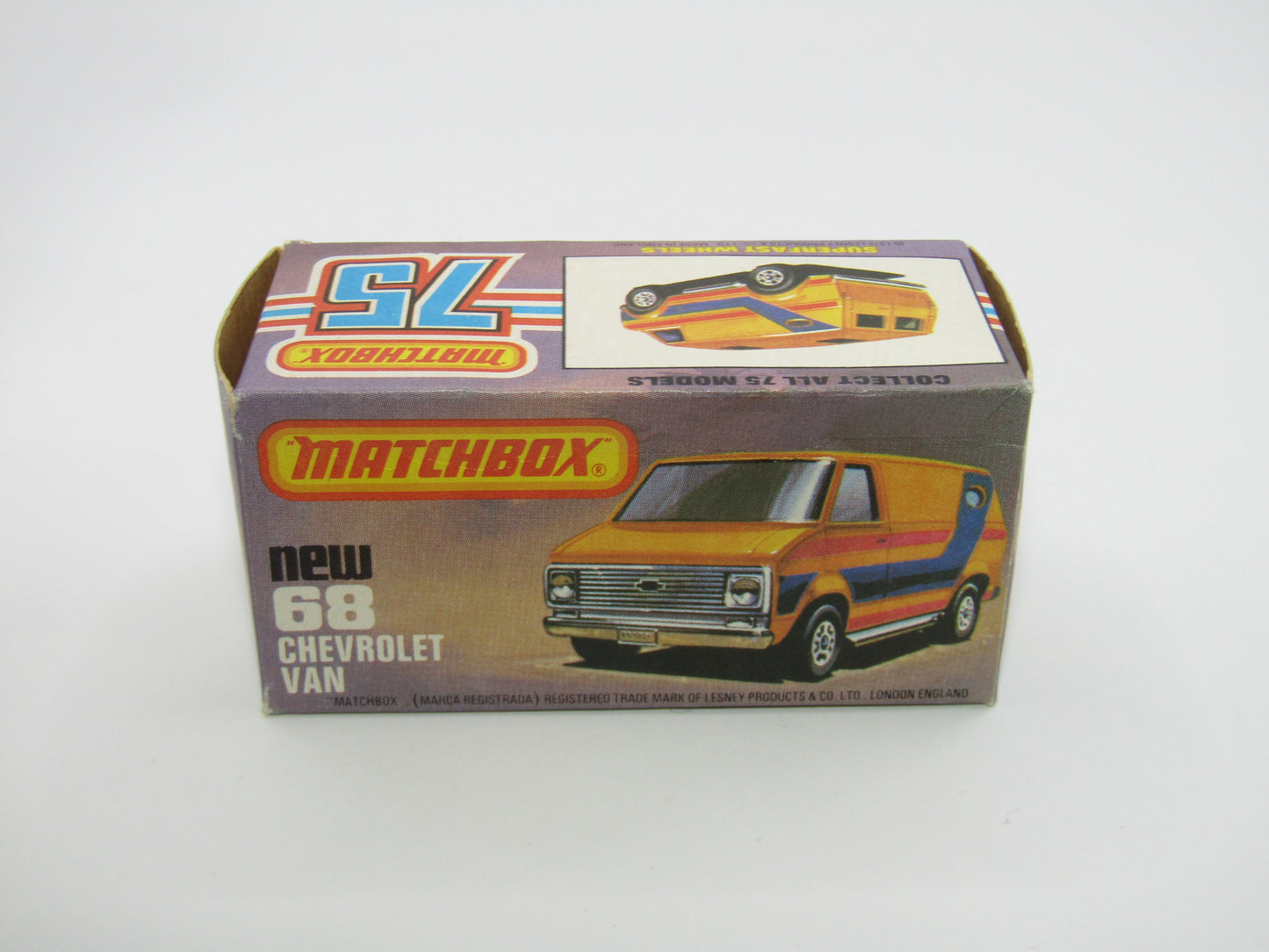 Matchbox Superfast 68C Chevy Van USA 1 Tampo