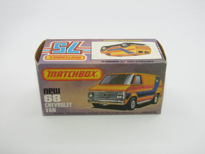Matchbox Superfast 68C Chevy Van USA 1 Tampo