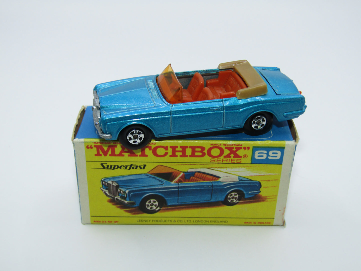 Matchbox Superfast 69A Rolls Royce Silver Shadow F Box