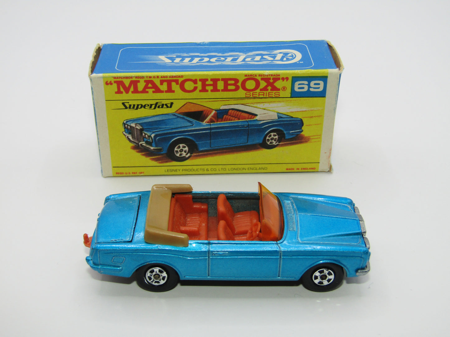 Matchbox Superfast 69A Rolls Royce Silver Shadow F Box
