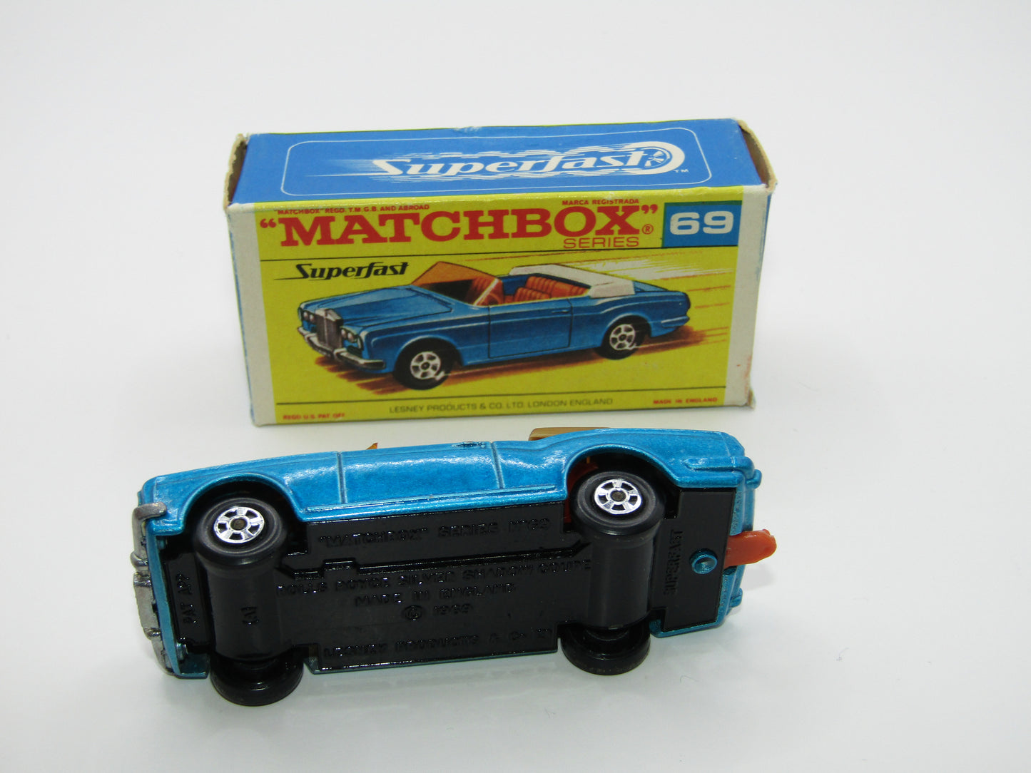 Matchbox Superfast 69A Rolls Royce Silver Shadow F Box